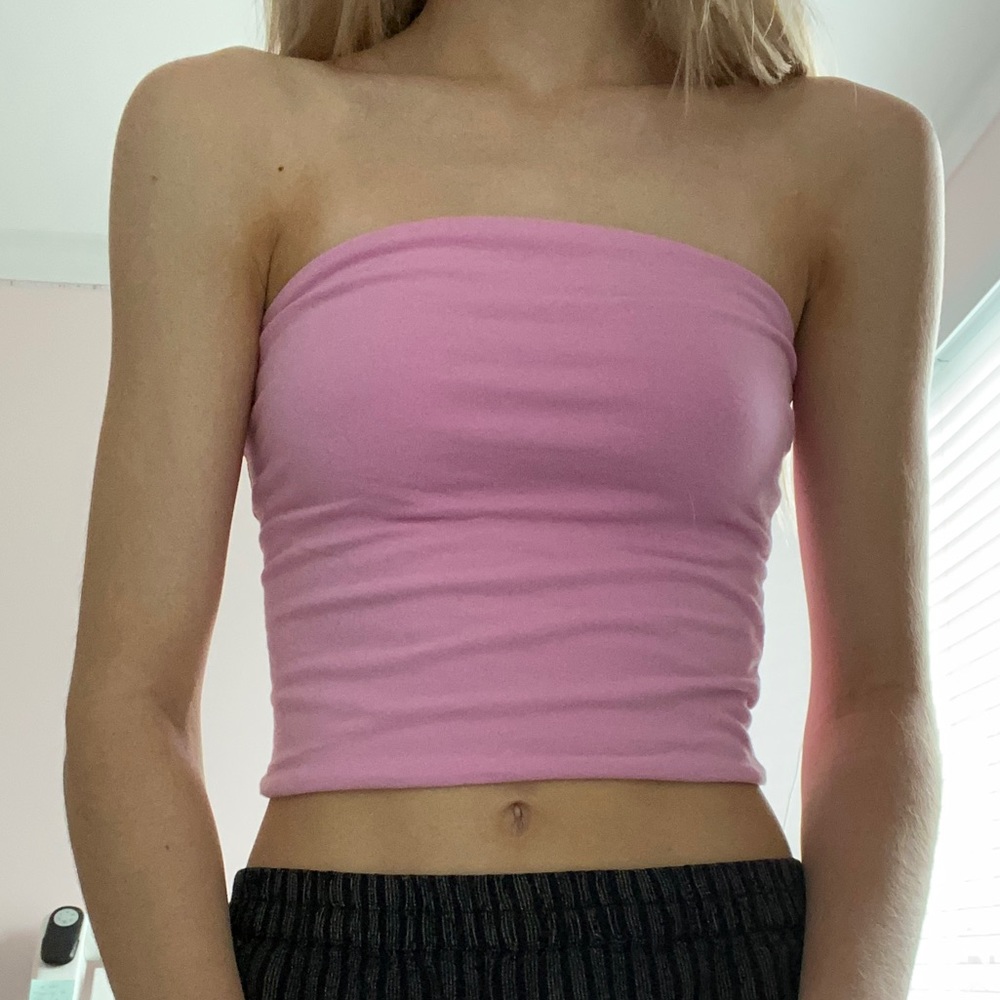 Brandy bubble gum tube top!